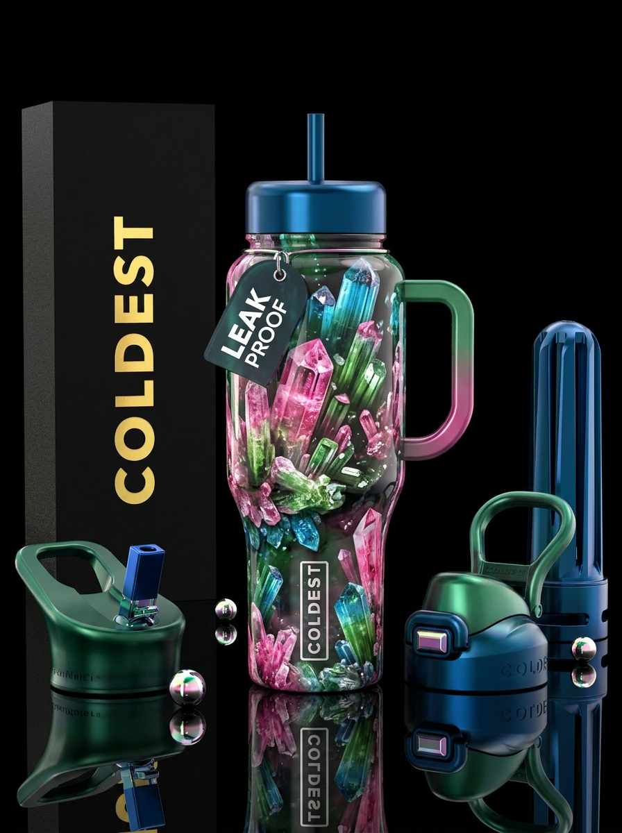 beautiful crystal haven water bottle design