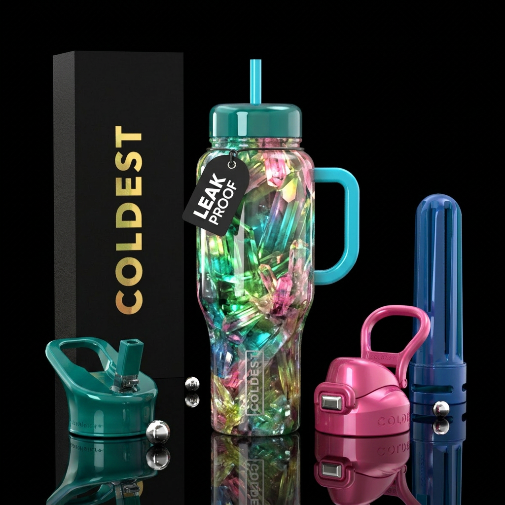 Crystal bliss water bottle design