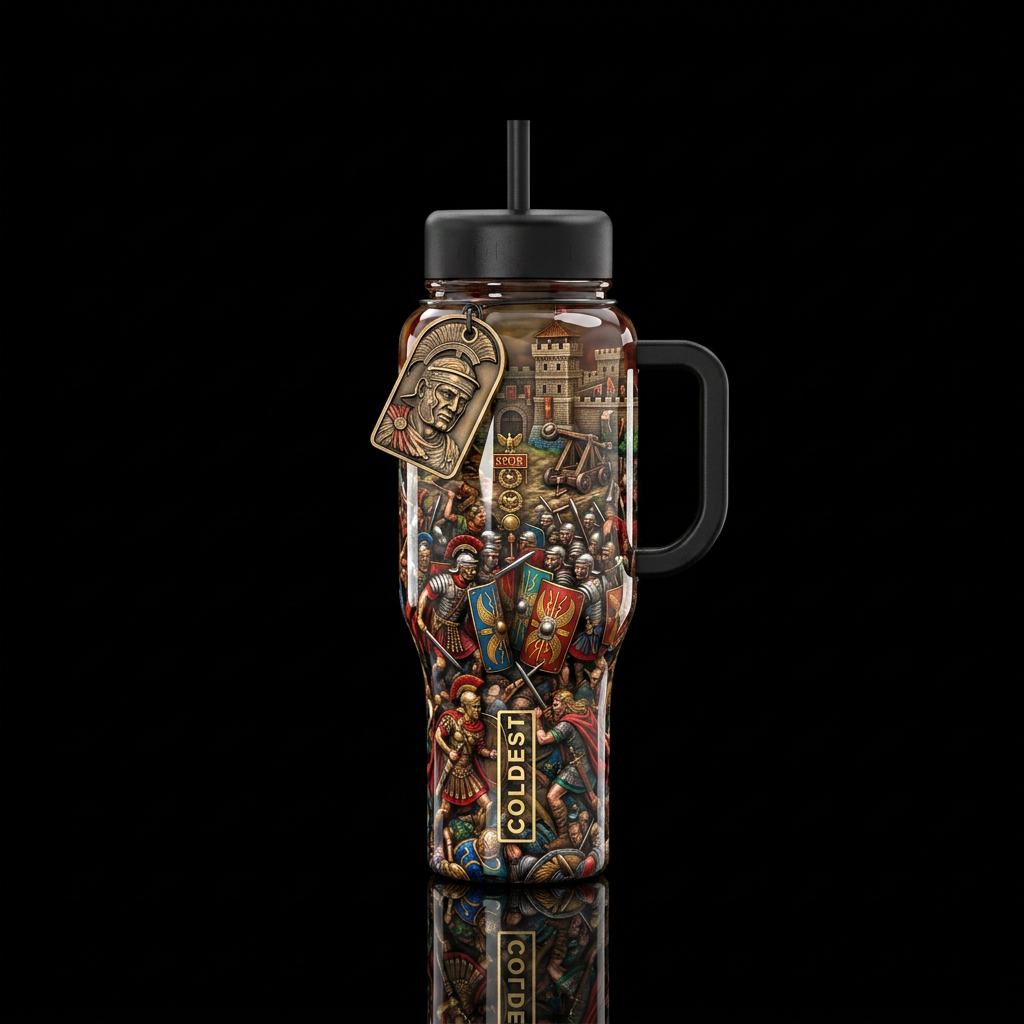 Ancient Roman war water bottle design