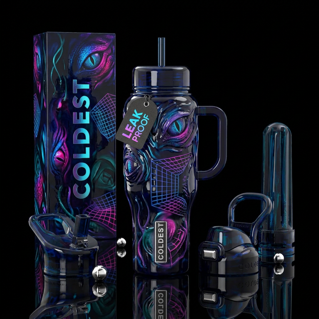 Lurking water bottle design