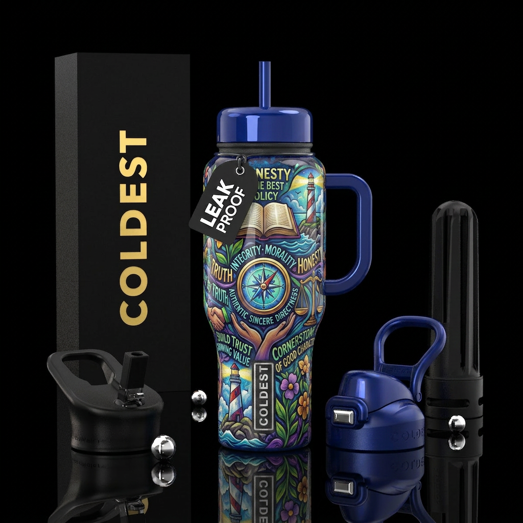 The value of honesty water bottle design