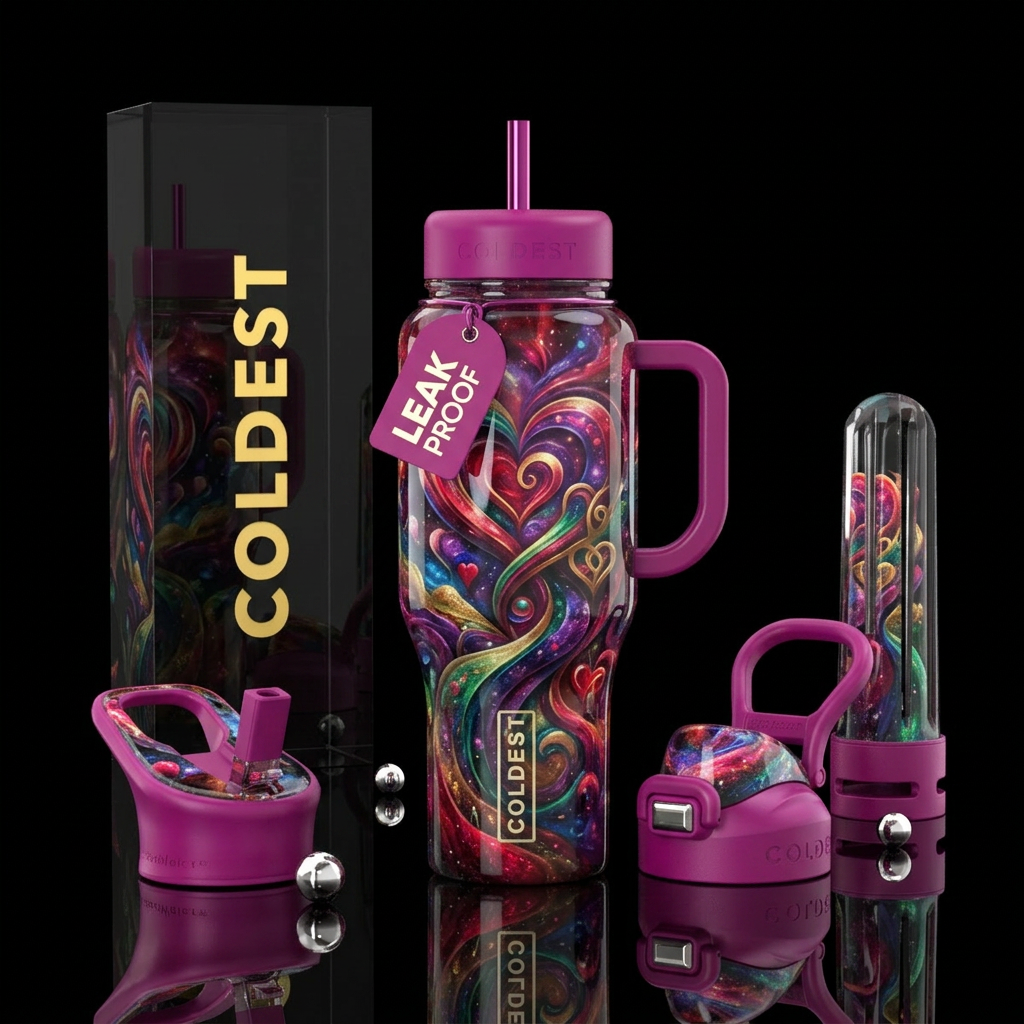 Love everlasting water bottle design