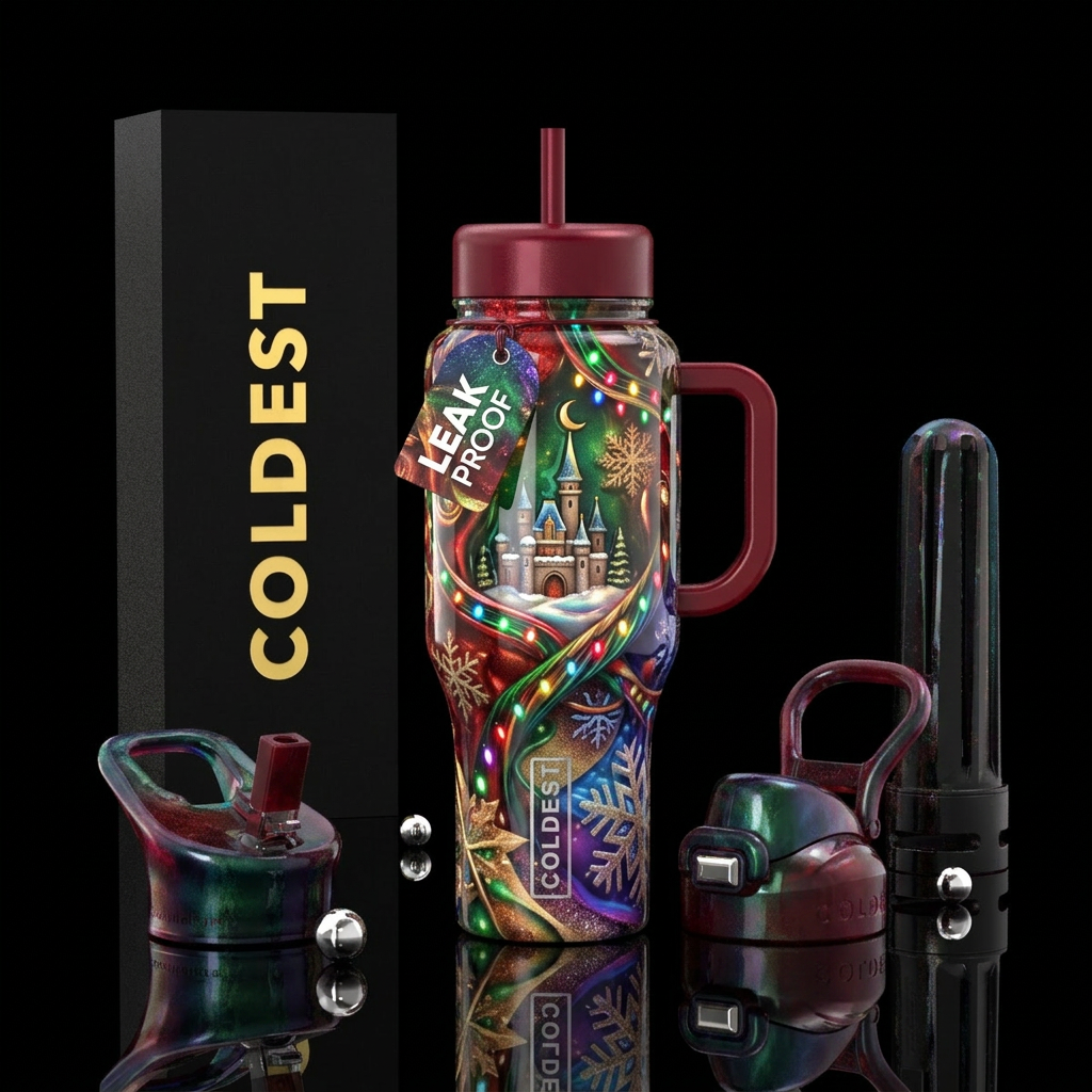 Christmas Spirit water bottle design