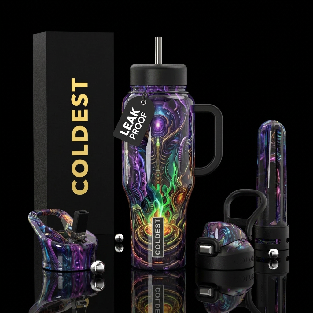 Underworld water bottle design