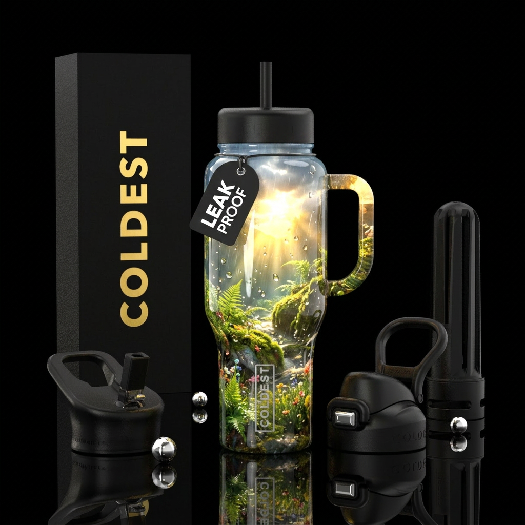 Sunlight after the storm water bottle design