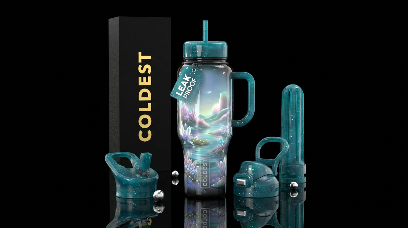 Beautiful Serenity water bottle design