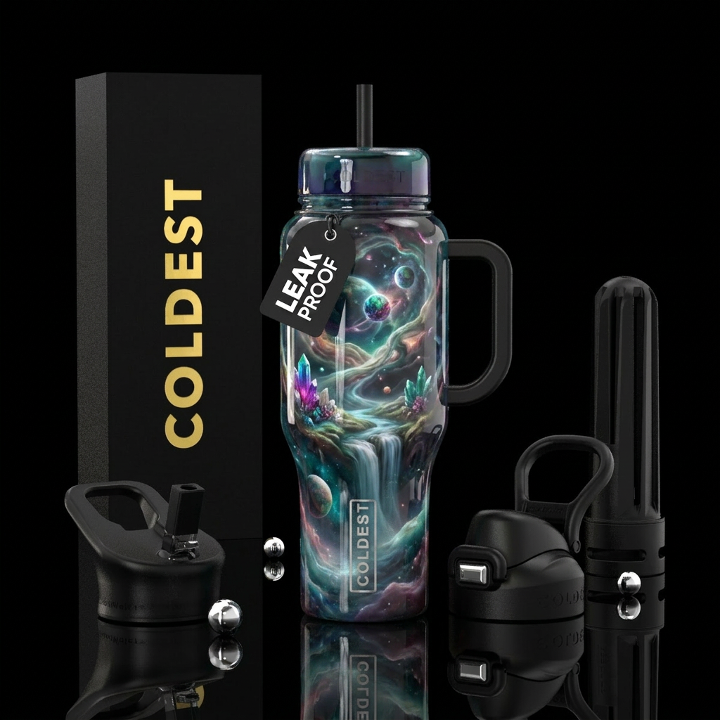 Space haven water bottle design