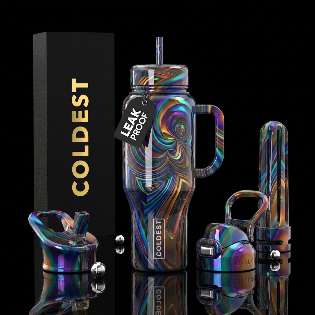 Cool abstract water bottle design