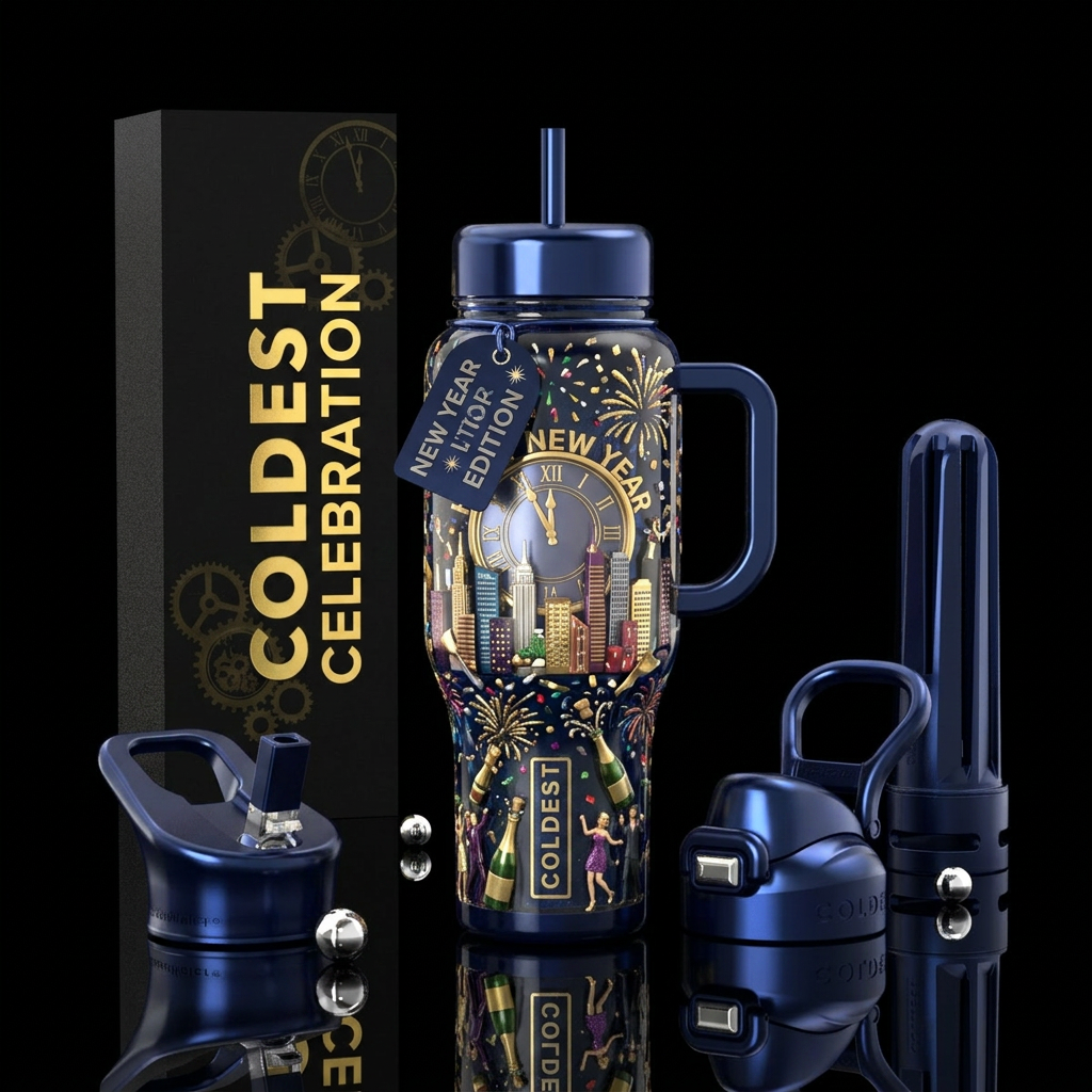 Happy New Year!! water bottle design