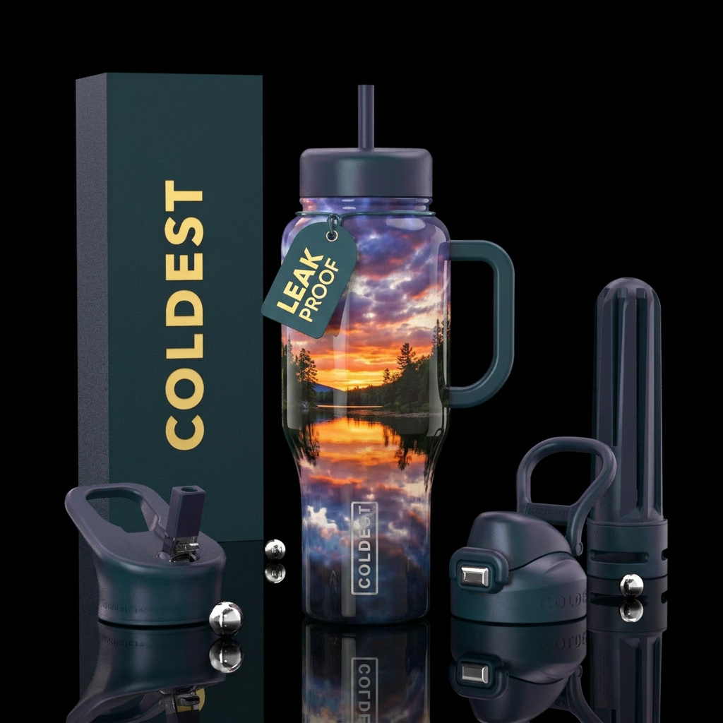 Reflections water bottle design