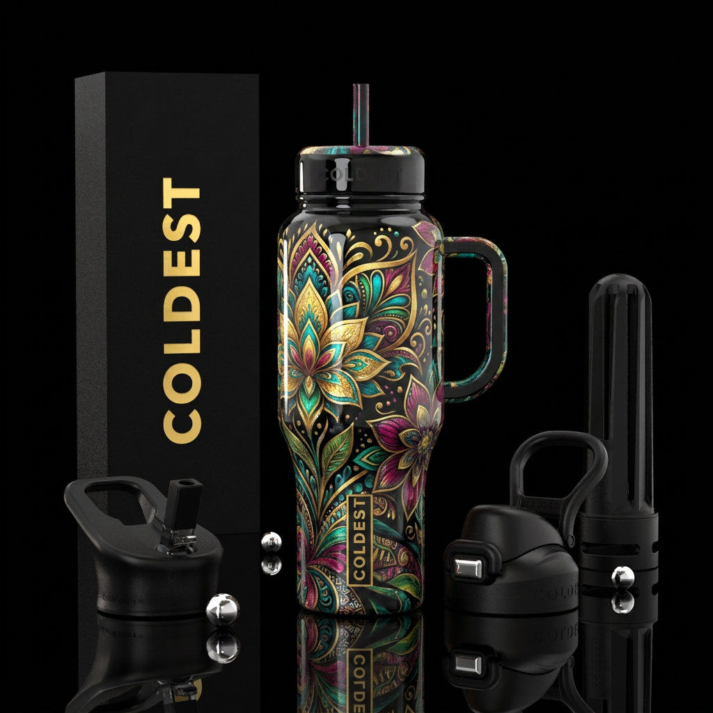 Art water bottle design