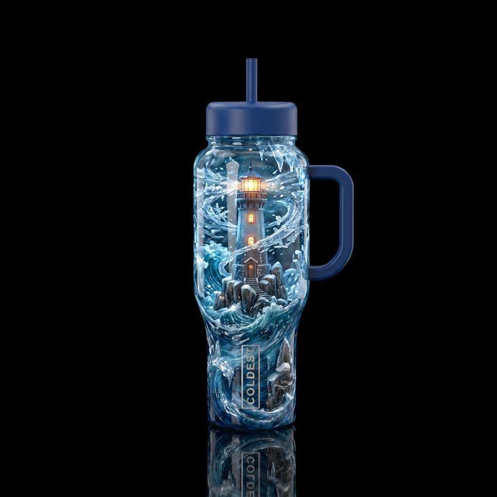 Crazy icestorm water bottle design