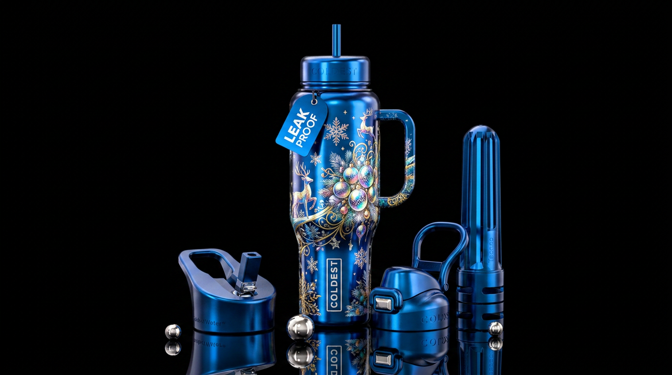 Christmas dream water bottle design