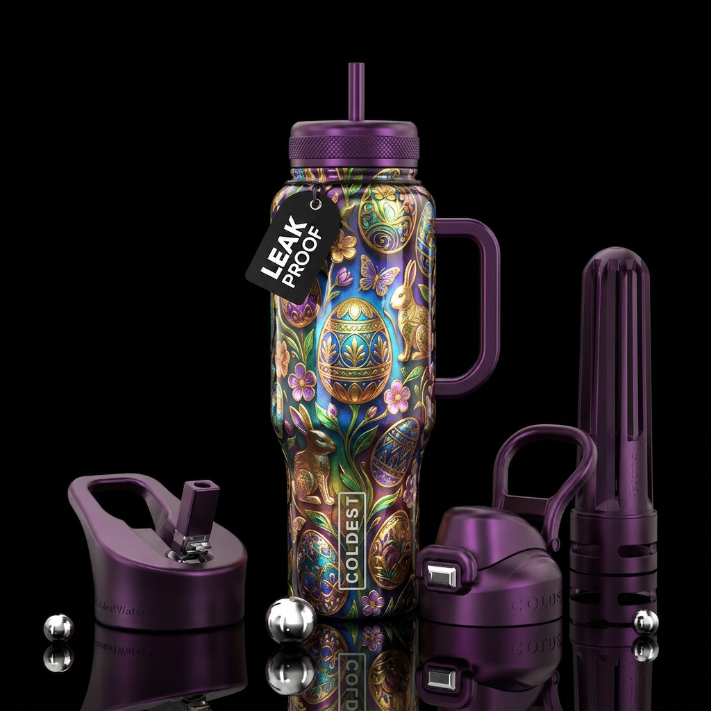 Easter celebration water bottle design