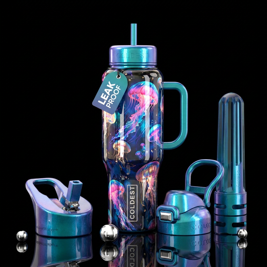 Jellyfish water bottle design