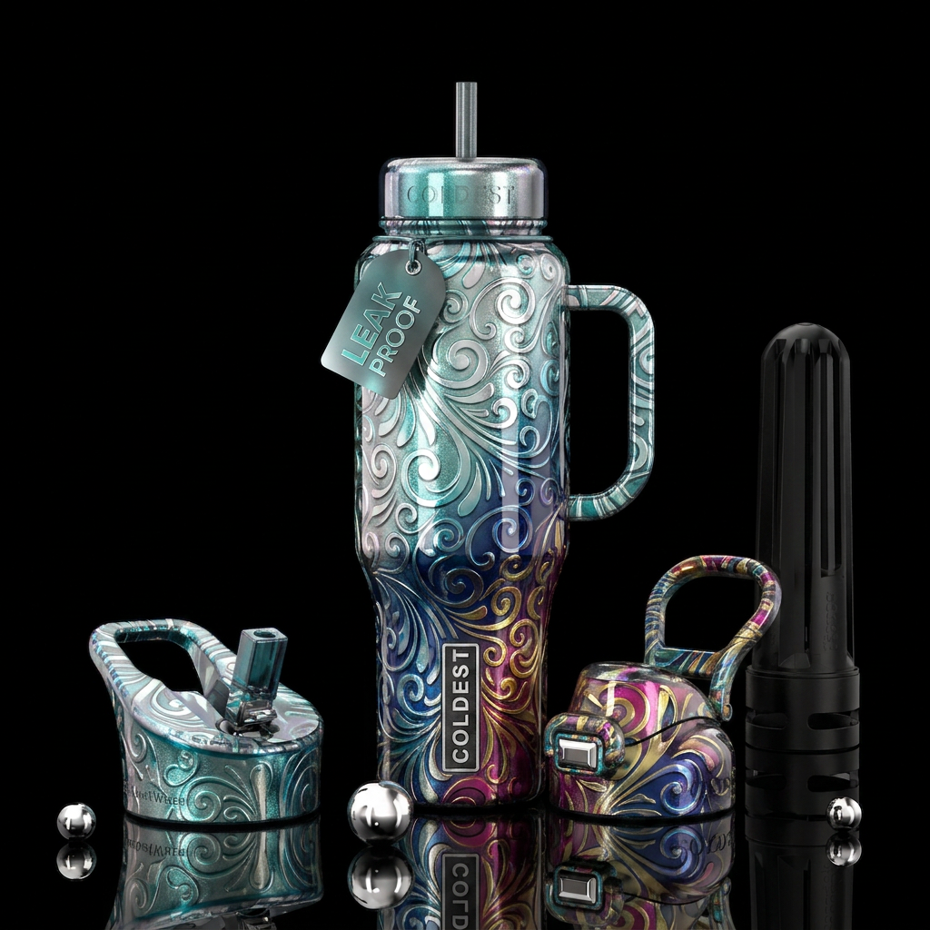 Beautiful art water bottle design