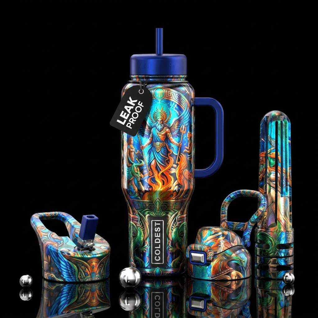 mythical water bottle design