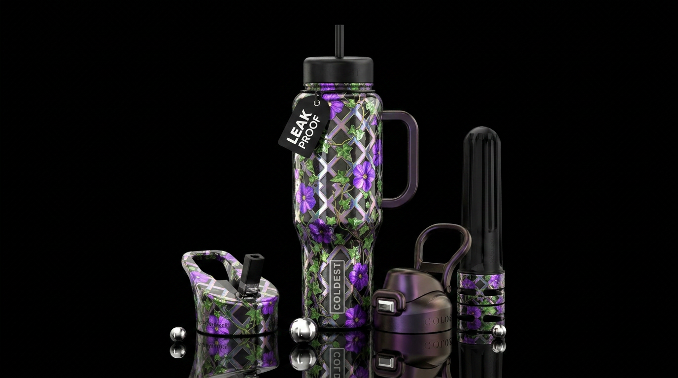 Climbing Ivy water bottle design