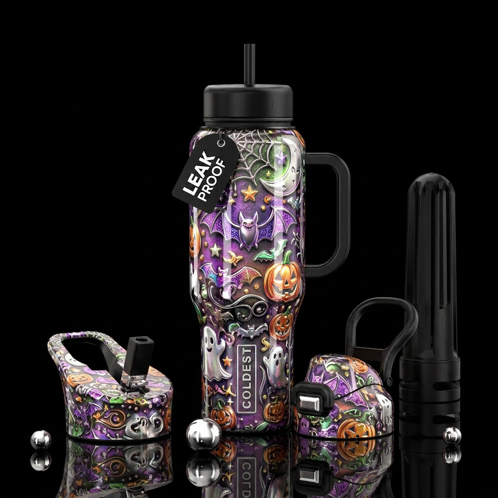 Halloween fun water bottle design