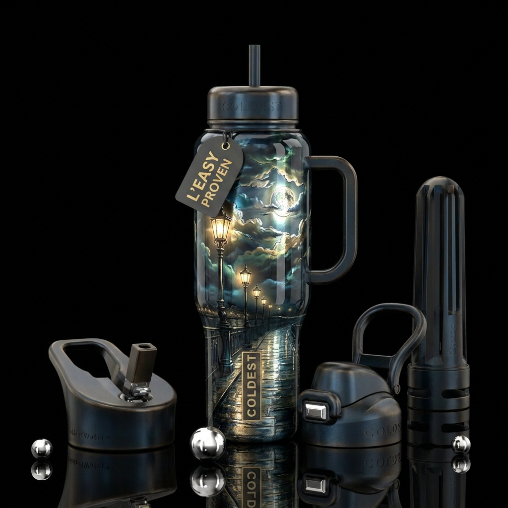 Lighting up the dark water bottle design