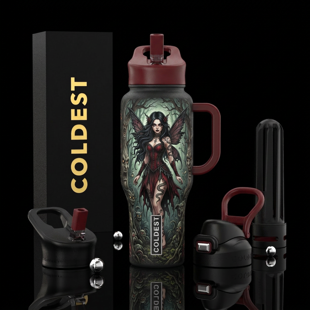The forbidden forest water bottle design