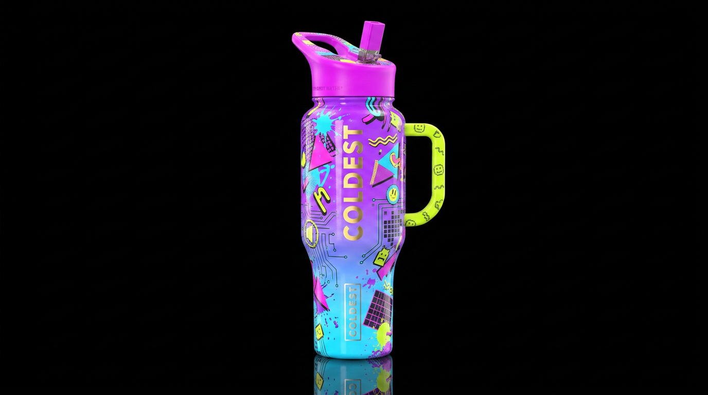 Take me back to the 90’s water bottle design