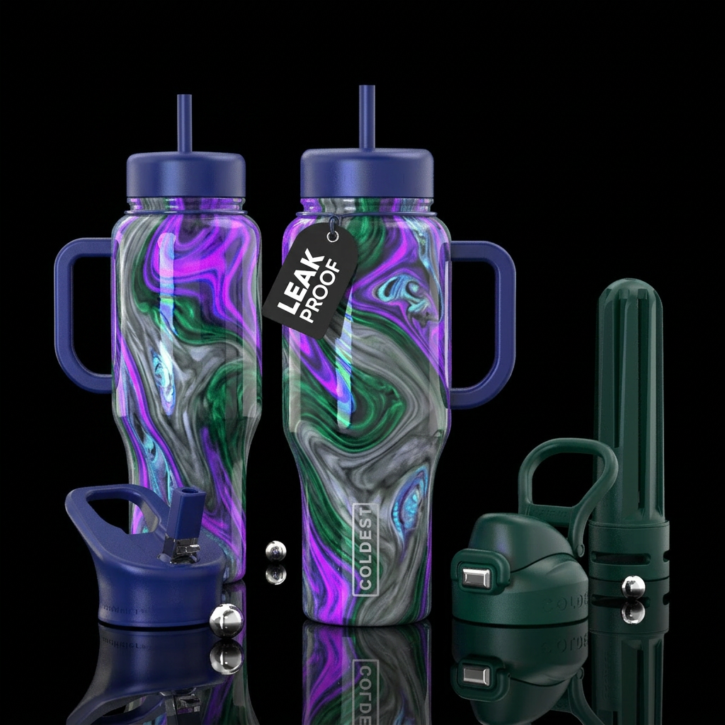 Dreary Gloomy Cup made from an unusual unique colo... water bottle design