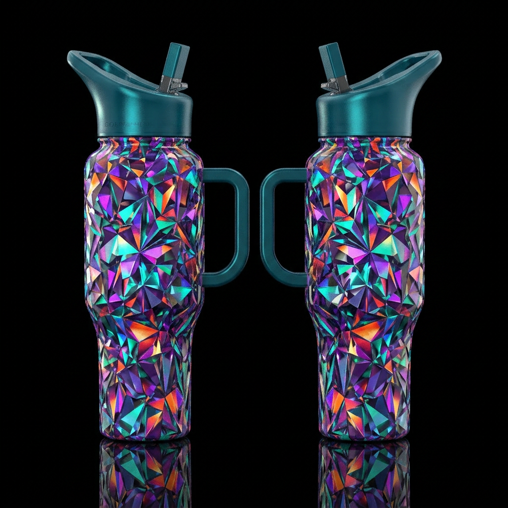 RefractingCup made from an unusual unique color an... water bottle design