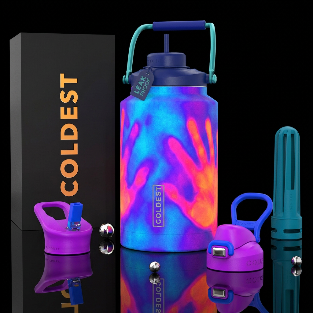 Neon colored heat touch color changing cup with ma... water bottle design