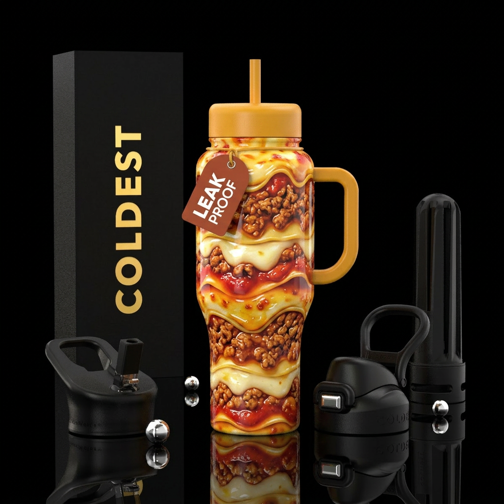 Glossy cup with slightly raised texture layers of ... water bottle design