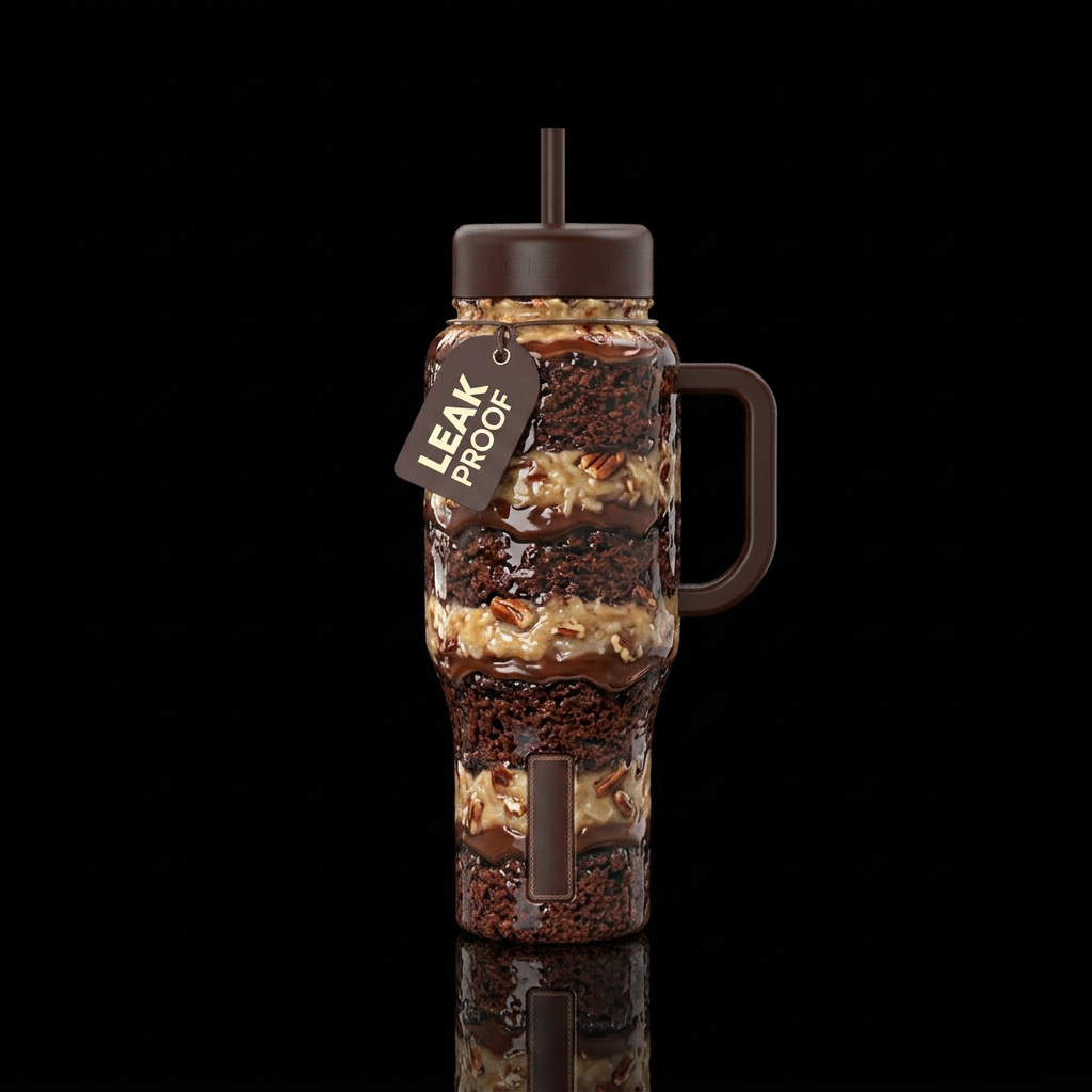 Glossy cup with slightly raised texture layers of ... water bottle design