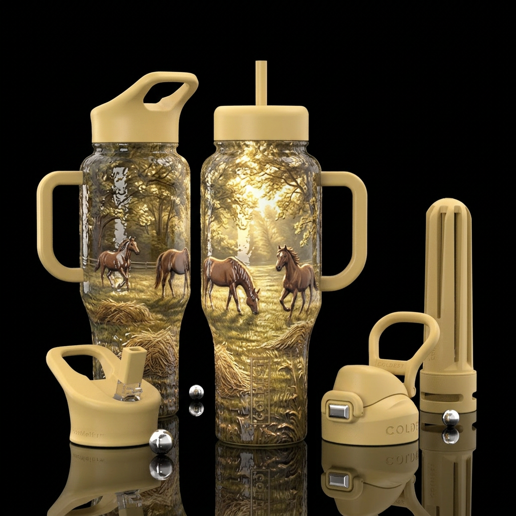 Glossy bottle with slightly raised glossy texture ... water bottle design