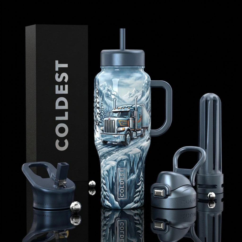 Glossy bottle with slightly raised glossy texture ... water bottle design