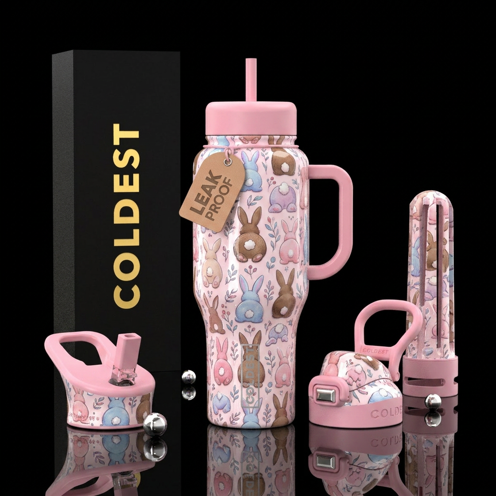 Glossy bottle with slightly raised glossy texture ... water bottle design