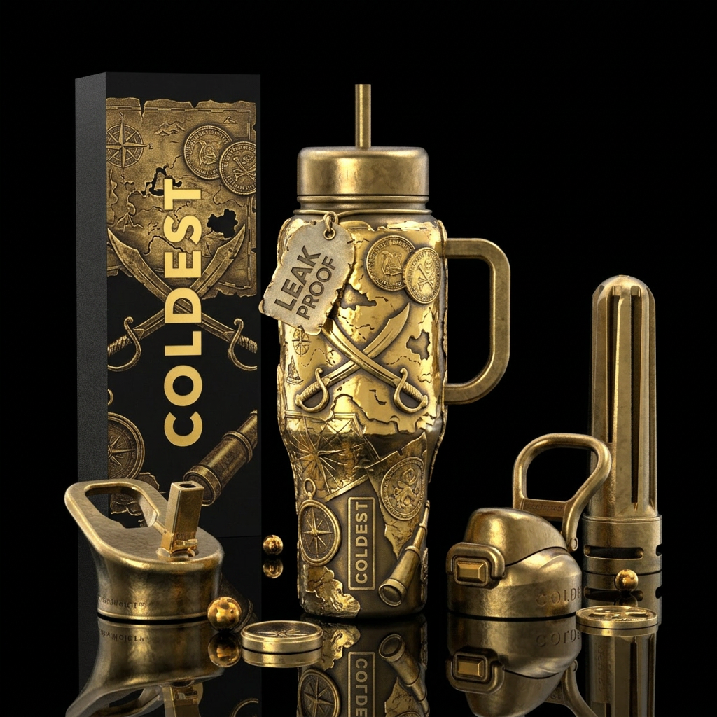 Glossy bottle with slightly raised glossy texture ... water bottle design