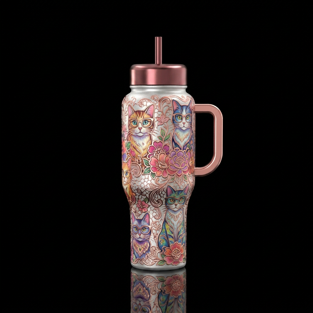 Colorful Matte silk bottle with slightly raised gl... water bottle design