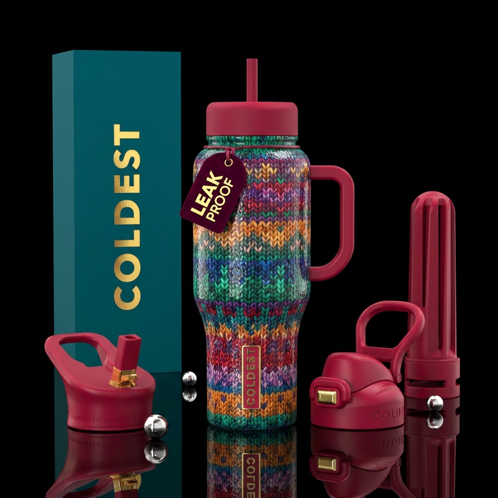 Glossy bottle with slightly raised glossy texture ... water bottle design