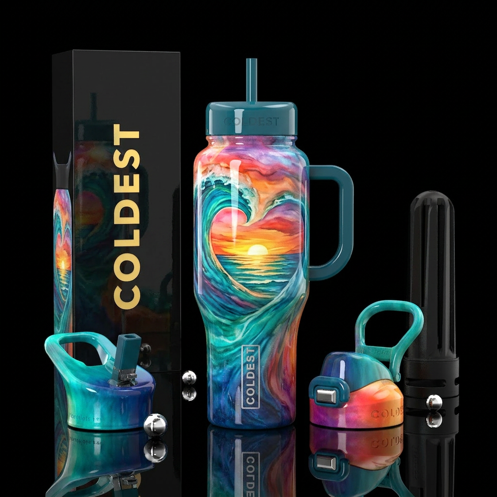 Key to my Heart water bottle design