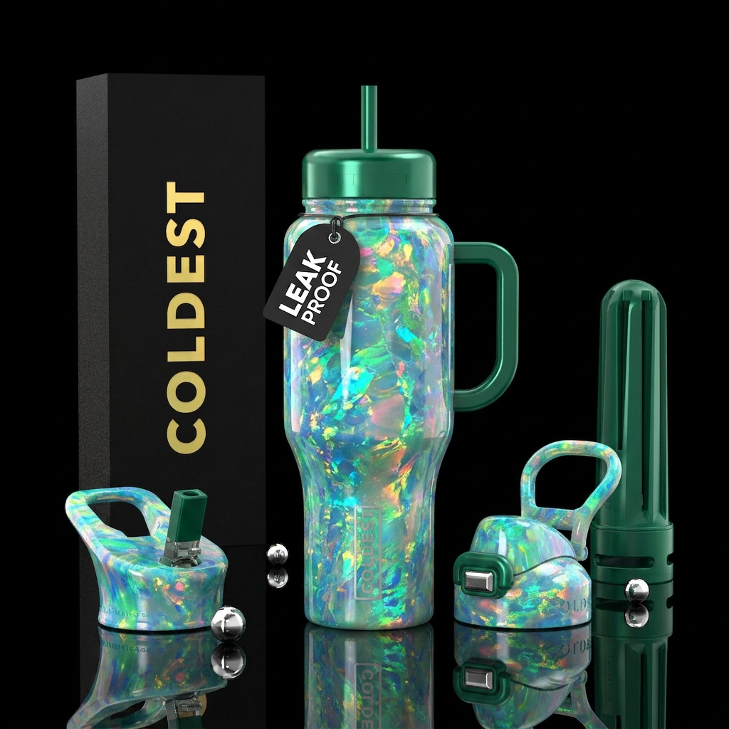 Green Opal water bottle design