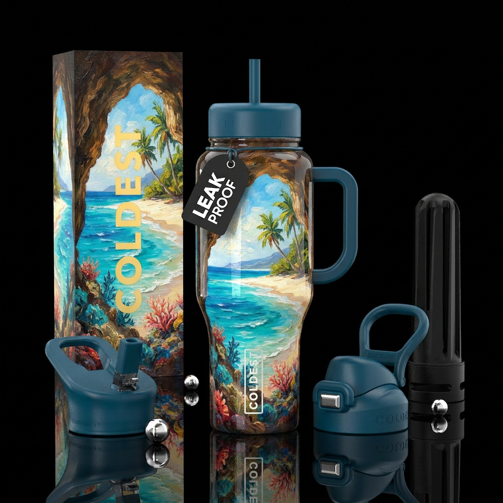 Hideaway water bottle design
