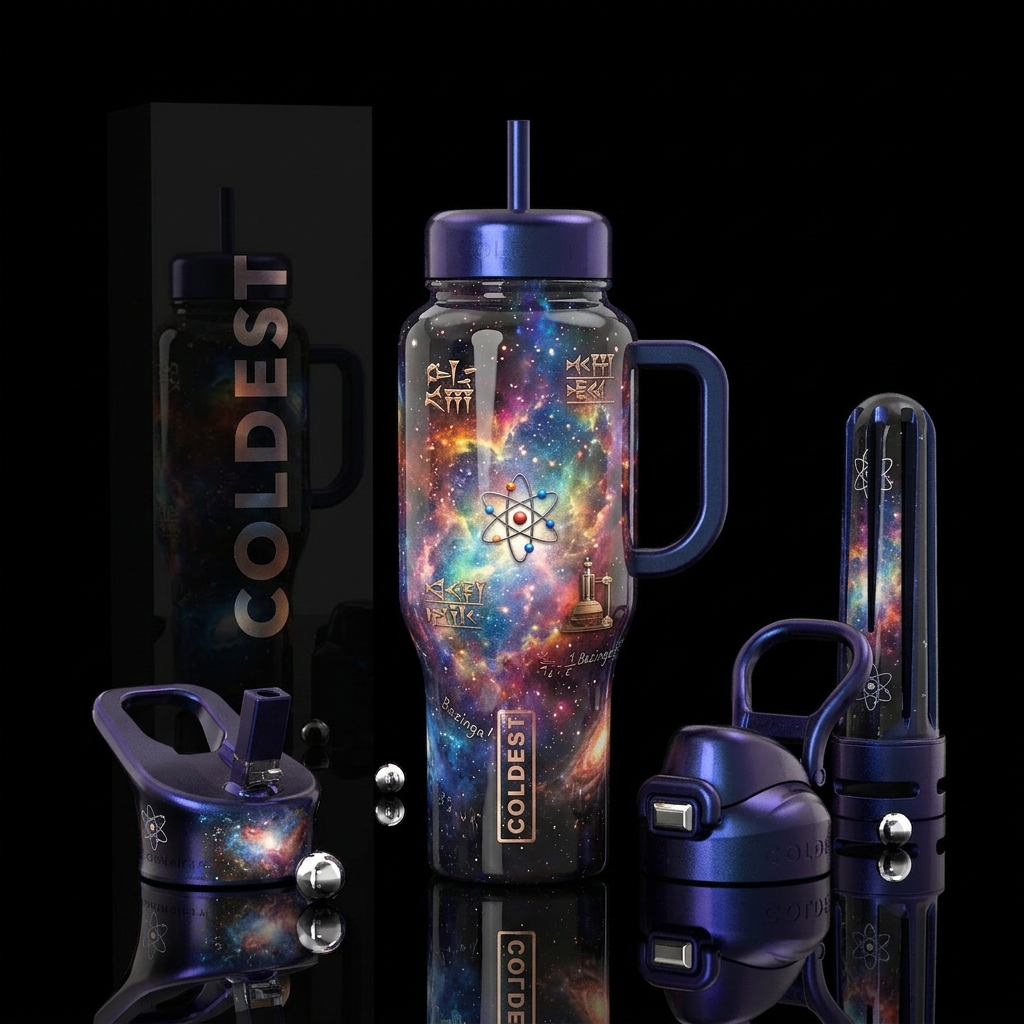 Bazinga water bottle design