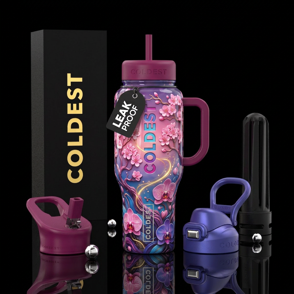 Japanese Orchid water bottle design