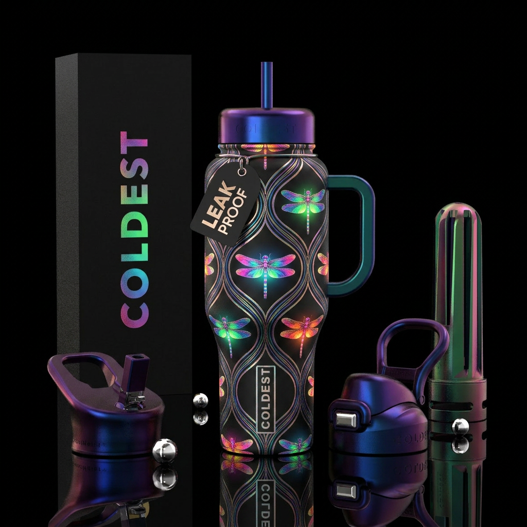 Glowie Flutter water bottle design