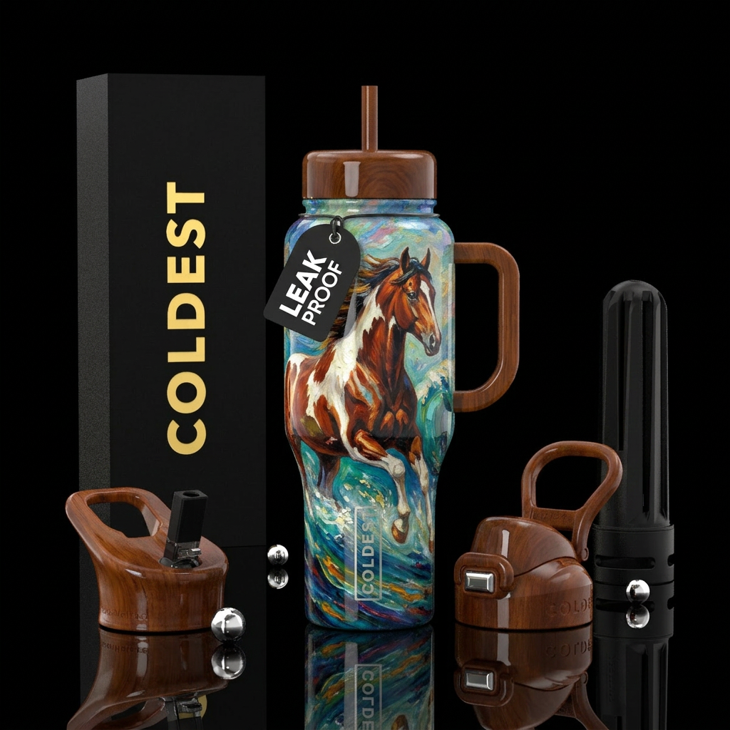 Painted Tide water bottle design
