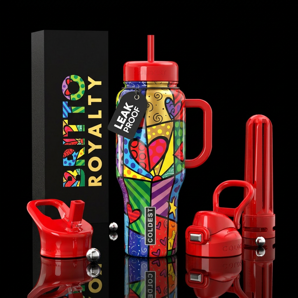 Royal Rainbow water bottle design