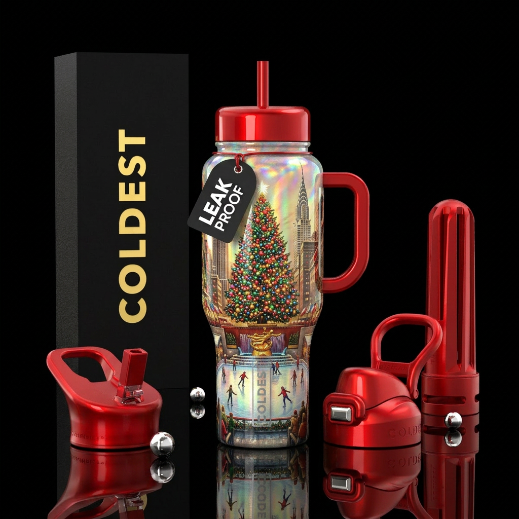 Rockefeller Glow water bottle design