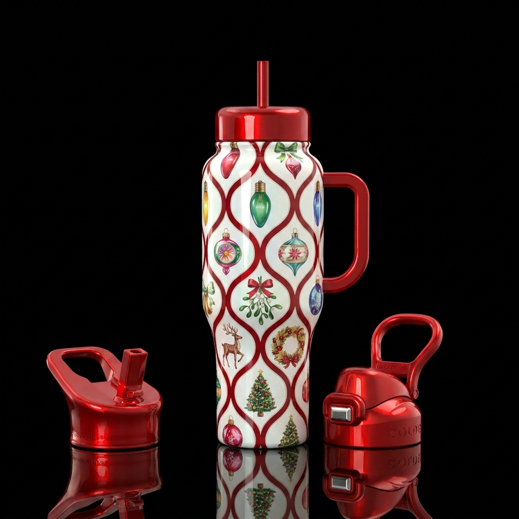 Holiday Heirloom water bottle design