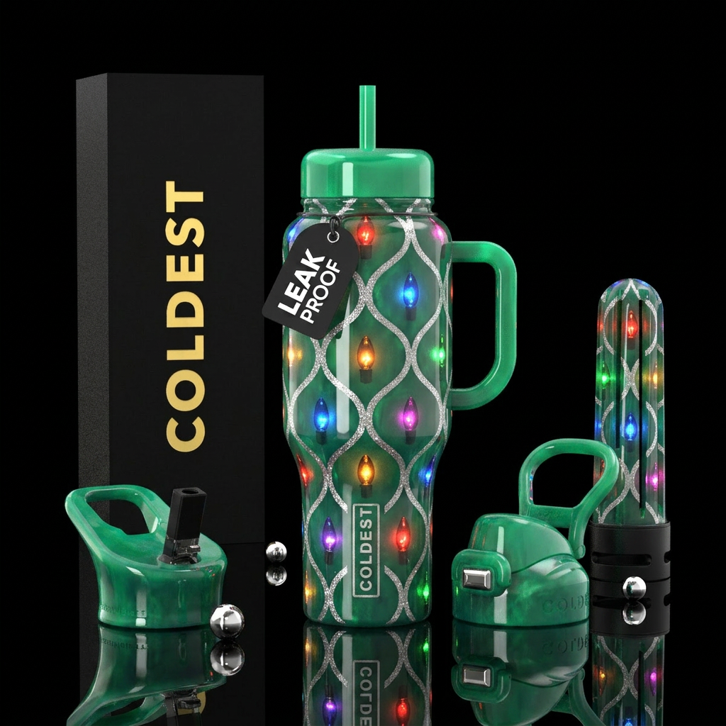 Evergreen Twinkle water bottle design