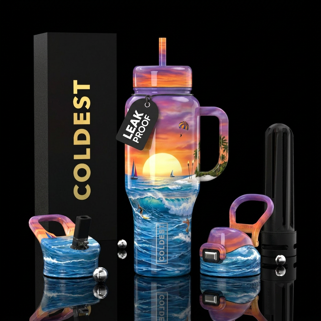Tropical Drift water bottle design