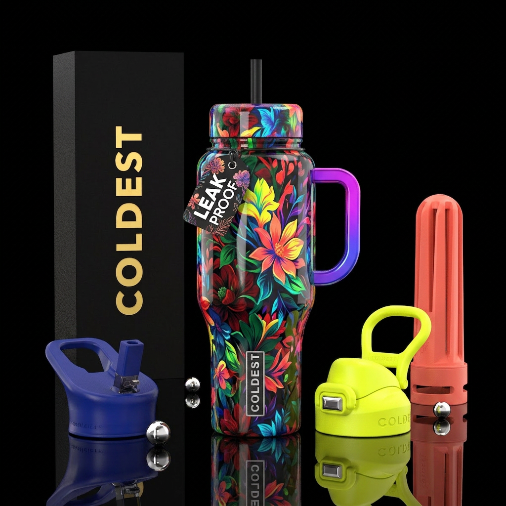 Bloomtastic water bottle design